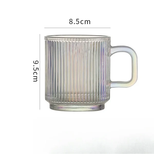 Glass Mug with Lid   Spoon  Handle Insulated Coffee Cup for Home Milk Tea Ceramic Look Drinkware Elegant High End Design 4