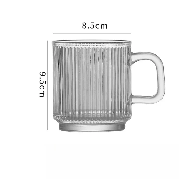 Glass Mug with Lid   Spoon  Handle Insulated Coffee Cup for Home Milk Tea Ceramic Look Drinkware Elegant High End Design 5