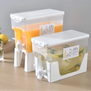 3.5L Cold Kettle Refrigerator With Faucet Household Lemonade Bottle Drinkware Cold Water Container For Kitchen Cool Water Bucket 1