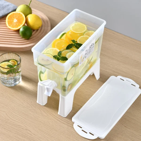 3.5L Cold Kettle Refrigerator With Faucet Household Lemonade Bottle Drinkware Cold Water Container For Kitchen Cool Water Bucket 6