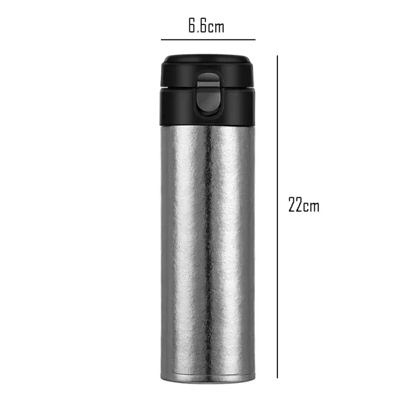 Pure Titanium Thermos Cup With Bounce Lid,One Click Open,Double Layer Drinkware,Vacuum Flasks,Portable Car Water Bottle, 480ml 4