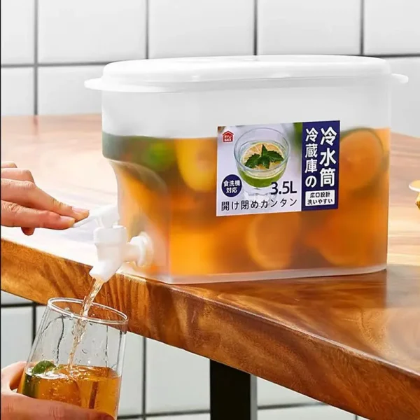 5L Cold Water Kettle with Faucet Refrigerator Cool Water Bucket Lemonade Bottle Beverage Water Dispenser Drinkware For Summer 3