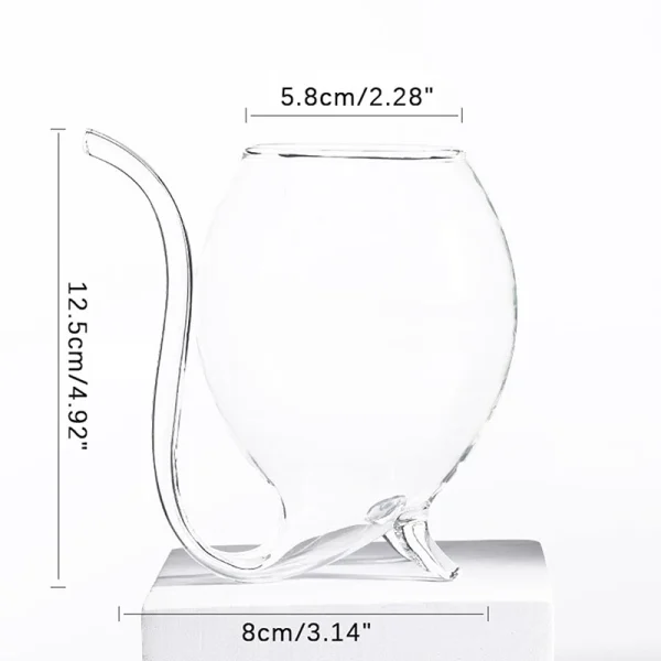 1Pcs 300ml Heat Resistant Sucking Juice Milk Drinking Tube Straw Cup Creative Wine Glass Wine Whiskey Glass Drinkware 6