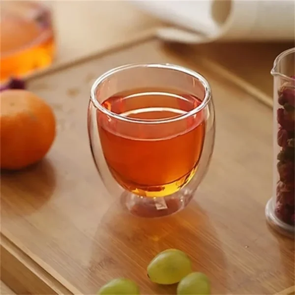 Heat-resistant 80/250/350/450ml Double Wall Glass Cup Beer Coffee Cups Handmade Healthy Drink Mug Tea Mugs Transparent Drinkware 4