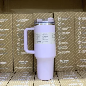Thermos Cup Large Capacity Cold Water Coffee Travel Mug Stainless Steel Thermal Aesthetic Bottle Drinkware Cooling Vase 40 OZ 1