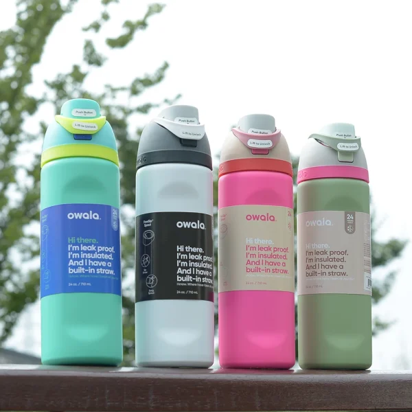 Owala Cup Vacuum Flasks & Thermoses Water Bottle Drinkware Thermo Tumbler Stainless Steel Thermal Mug Original Cold Hot Coffee 2