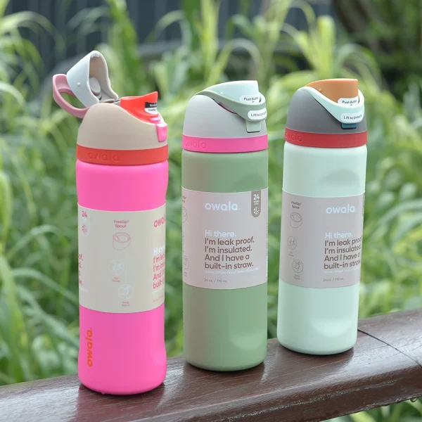 Owala Cup Vacuum Flasks & Thermoses Water Bottle Drinkware Thermo Tumbler Stainless Steel Thermal Mug Original Cold Hot Coffee 5