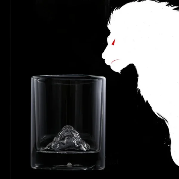 Mighty Male Lion Head Double Walled Whiskey Glass Creative Cocktail Cup Bar  Wine Glasses Tumbler Drinkware Beer Mugs Barware 6
