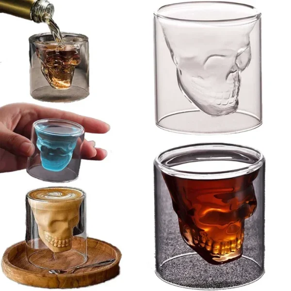 Wine Cup Glasses Of Wine Crystal Cocktail Glasses Whisky Barware Beer Drinkware Drinking Coffee Mugs Double Bottom Mug Glass Cup 2