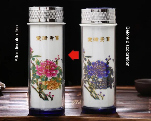 Creative ceramic color-changing Vacuum Flasks mug,Double liner tea cup fashionable Drinkware Chinese business Vacuum Flasks Cup 4
