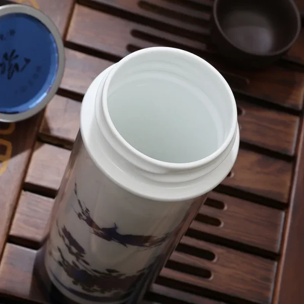 Creative ceramic color-changing Vacuum Flasks mug,Double liner tea cup fashionable Drinkware Chinese business Vacuum Flasks Cup 6