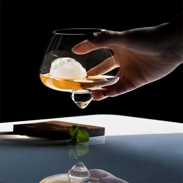 Tumbler Crystal Whisky Beer Glass Cup Wide Belly Whiskey Glass Cup Bar Drinkware Glass Coffe Cocktail Brandy Wine Mug RUM Cup 3
