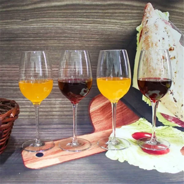 1PC Red Wine Glass Cup Goblet Plastic Transparent Unbreakable Wine Glass Cups 320/550/580ML For Bar Camping Party Drinkware 4