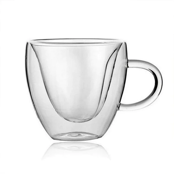 Heart Love Shaped Double Wall Glass Coffee Mug Heat-resistant High Borosilicate Glass Cup Milk Mugs Drinkware Cup For Lover Gift 6