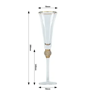2Pcs 200ml Phnom Penh Champagne Glasses Inlaid Diamond Wine Glass Weddeing Party Crystal Goblet Cocktail Glass Drinkware Gifts 1