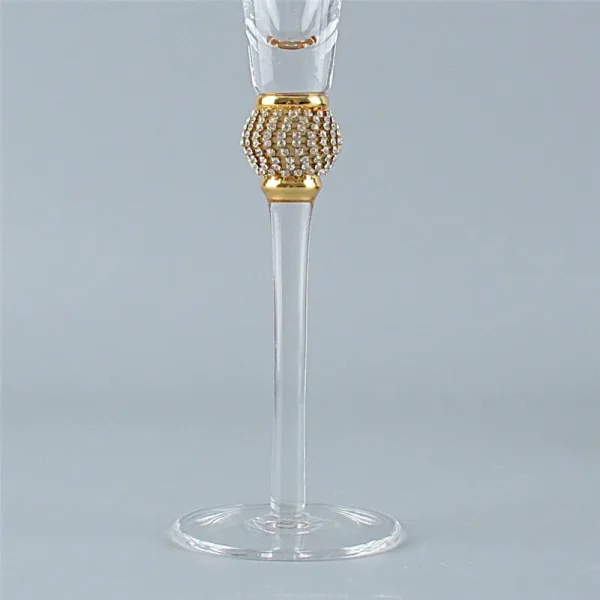 2Pcs 200ml Phnom Penh Champagne Glasses Inlaid Diamond Wine Glass Weddeing Party Crystal Goblet Cocktail Glass Drinkware Gifts 4