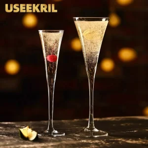 V-shaped Cocktail Glasses Cup Creative Champagne Glass Goblet Martini Glasses Sparkling Red Wine Glass Cup Drinkware Accessories 1