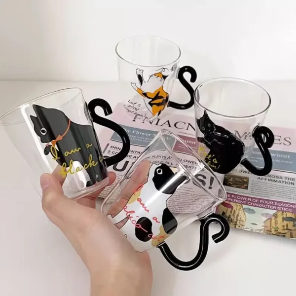 Glass Cup Bamboo Lid Bubble Tea Transparent Cold Drinking Coffee Mug Wine Milk Tea Cup Glass Straw Drinkware Durable 2