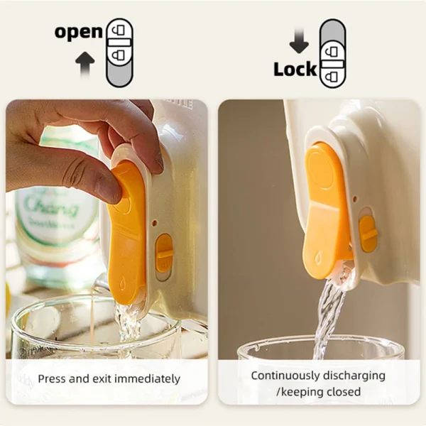3.5L Water Kettle with Faucet Refrigerator Cold Water Bottle Fruit Drink Dispensers for Party Kitchen Drinkware Juice Container 5