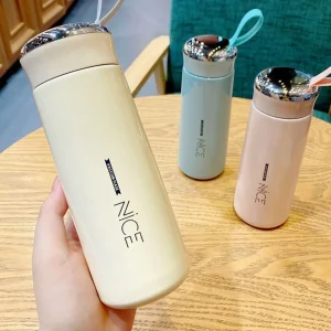 Portable Glass Cup 400ml Thermos Cup Leak-proof Fashion Water Cup Drinkware Thermos Kettle 1