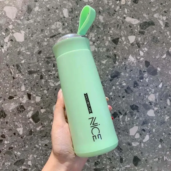 Portable Glass Cup 400ml Thermos Cup Leak-proof Fashion Water Cup Drinkware Thermos Kettle 2