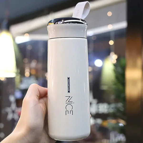 Portable Glass Cup 400ml Thermos Cup Leak-proof Fashion Water Cup Drinkware Thermos Kettle 4