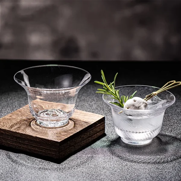 Glass Water Cup,Cocktail Glass, Ripple Thin Glass,Old Fashion Glass,Whisky Glass, Drinkware 1