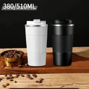 380ml 510ml Stainless Steel Coffee Cup Thermal Mug Garrafa Caneca Non-slip Travel Car Termica Cafe Copo Termico Insulated Bottle 1