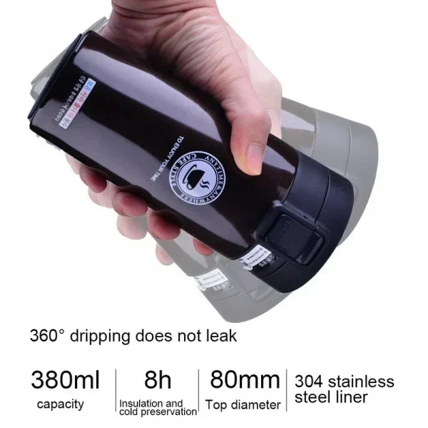 Thermal Mug Double Wall 304 Stainless Steel Coffee Cup Tea Vacuum Flask Thermos Water Bottle Leak-proof Thermos Mug Coffee 4