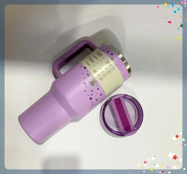 High-end stainless steel vacuum-insulated travel mug with a large capacity and a convenient handle for men and women 1