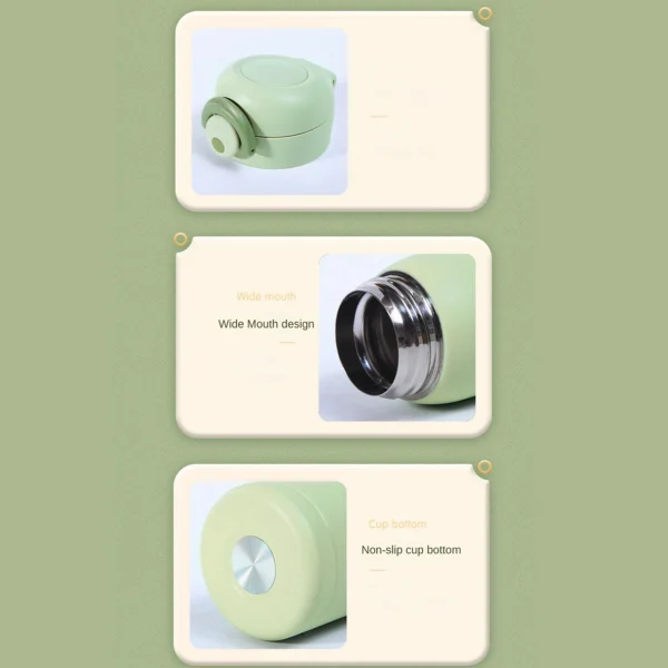 Mini Thermos Cup 200ml/350ml Pocket Cup Stainless Steel Portable Pocket Thermal Water Bottle Outdoor Camping Drinkware 4