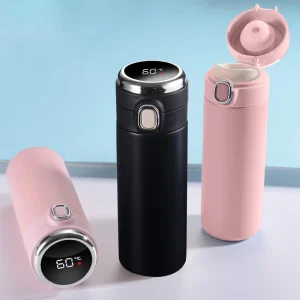 420ml Stainless Steel Smart Thermos Bottle Smart LED Temperature Display Thermal Mug Leak-proof Vacuum Flask taza termica 1