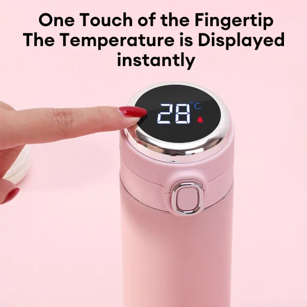 420ml Stainless Steel Smart Thermos Bottle Smart LED Temperature Display Thermal Mug Leak-proof Vacuum Flask taza termica 2