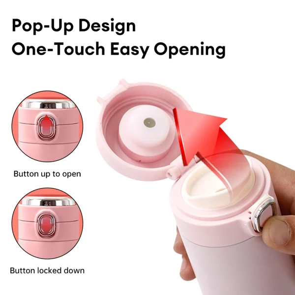 420ml Stainless Steel Smart Thermos Bottle Smart LED Temperature Display Thermal Mug Leak-proof Vacuum Flask taza termica 4
