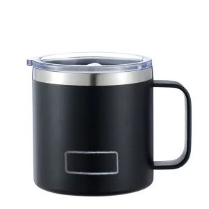 14oz Coffee Mug With Handle Yetys Tumbler Stainless Steel Vacuum Insulated Thermal Beer Cup Travel Thermos with Leakproof Lid 1