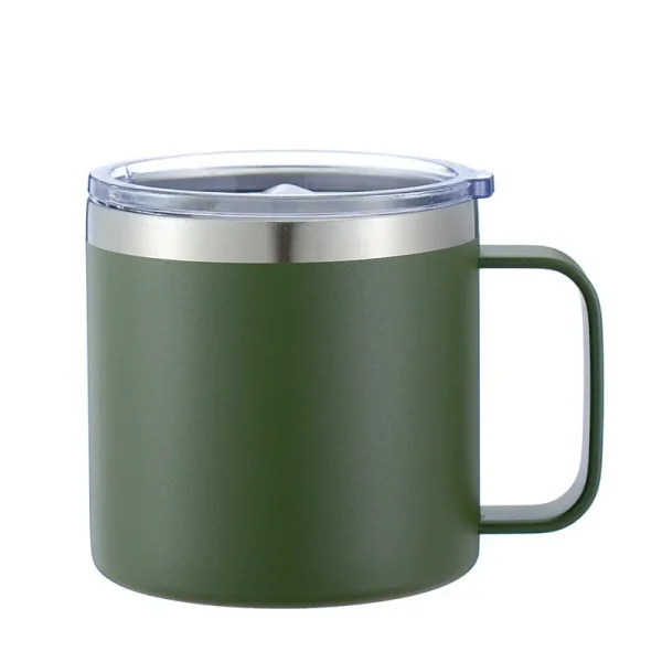 14oz Coffee Mug With Handle Yetys Tumbler Stainless Steel Vacuum Insulated Thermal Beer Cup Travel Thermos with Leakproof Lid 3