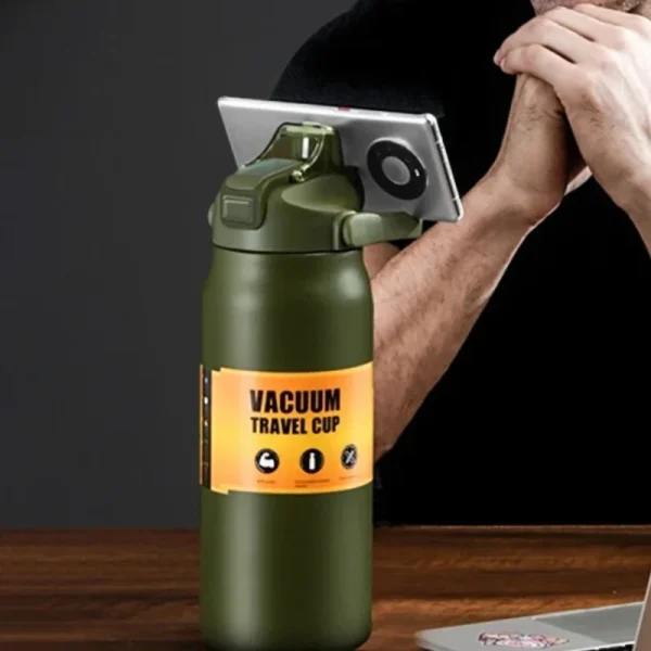 *Cold and Hot Thermos with with Straw 304 Stainless Steel Thermal Mug Tumbler Vacuum Flasks Coffee Cup Sports Water Bottle 4