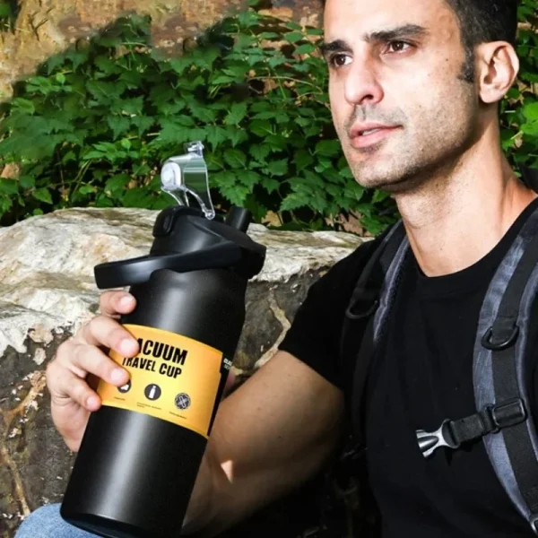 *Cold and Hot Thermos with with Straw 304 Stainless Steel Thermal Mug Tumbler Vacuum Flasks Coffee Cup Sports Water Bottle 5