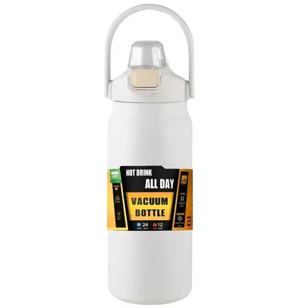 *Cold and Hot Thermos with with Straw 304 Stainless Steel Thermal Mug Tumbler Vacuum Flasks Coffee Cup Sports Water Bottle 6