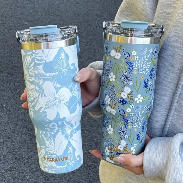 900ML Stainless Steel Thermo Bottle Keep Cold and Hot Thermal Water Bottle Tumbler Thermos for Water Tea Coffee Vacuum Flasks 1