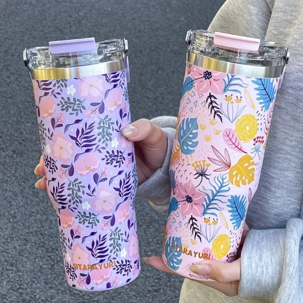 900ML Stainless Steel Thermo Bottle Keep Cold and Hot Thermal Water Bottle Tumbler Thermos for Water Tea Coffee Vacuum Flasks 3