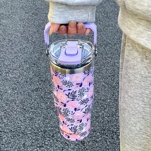 900ML Stainless Steel Thermo Bottle Keep Cold and Hot Thermal Water Bottle Tumbler Thermos for Water Tea Coffee Vacuum Flasks 4