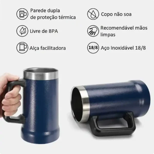 NEW 709ML Handle Similar Sta BeerCup Thermal Mug Beer Cups Stainless Steel Tubmler Thermos Water Bottle Vacuum Insulated Tumbler 3