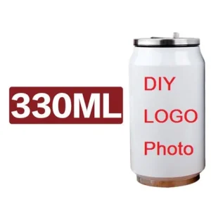330ML Thermos Cola Can DIY LOGO PHOTO Name TEXT Colorful Printing Customize Personalize Kids Gift Keep Cold Cool Drink Milk Tea 1