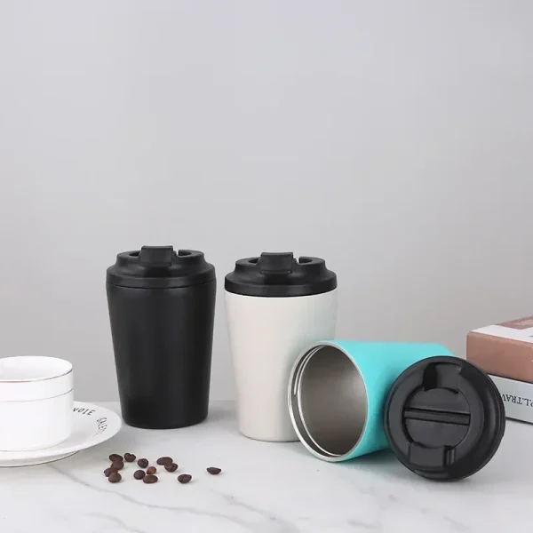 Thermal Mug Saudi Stainless Steel Insulated Coffee Cup Vacuum Thermos Travel Mug 12oz wholesale 4