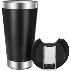 17oz Stainless Steel Double wall Vacuum Insulated Tumbler With Beer Opener Thermos Travel Mug Keep Drink Cold and Hot 1