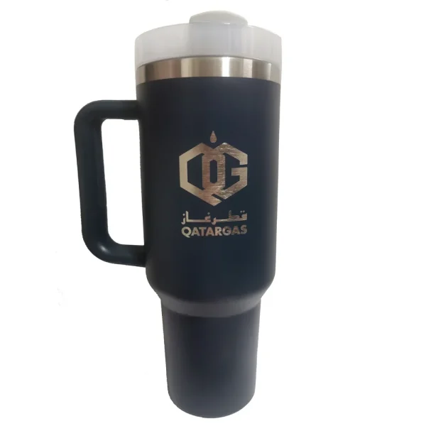 40 oz Tumbler with Handle Lid Straw 40oz Stainless Steel Water Bottle Vacuum Thermos Cup Travel Car Coffee Mug Cap for Stanley 6