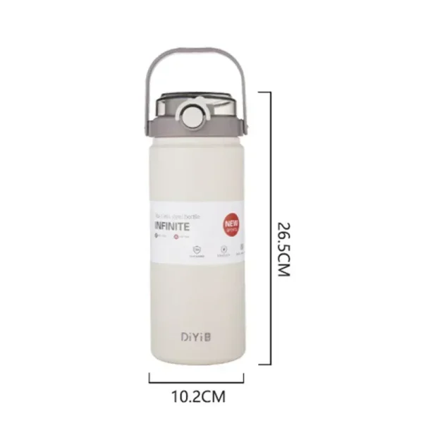 1.2L/1L Large Capacity Thermo Bottle with Straw Stainless Steel Thermal Water Bottle Keep Cold and Hot Thermos Cup Vacuum Flask 5