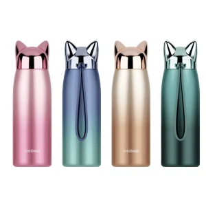 Pocket 300ml Custom Mug Steel Water Bottle Small Coffee Thermos Cup With Lid Thermal and Hot Bottles for Children Food Flask 1