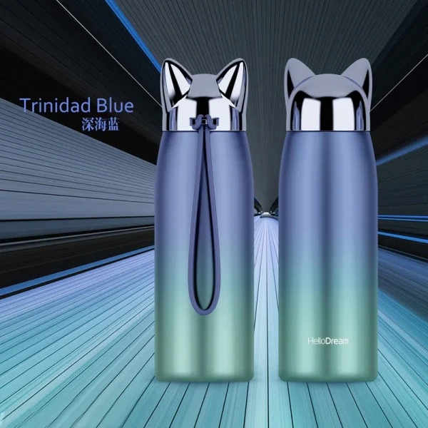 Pocket 300ml Custom Mug Steel Water Bottle Small Coffee Thermos Cup With Lid Thermal and Hot Bottles for Children Food Flask 5